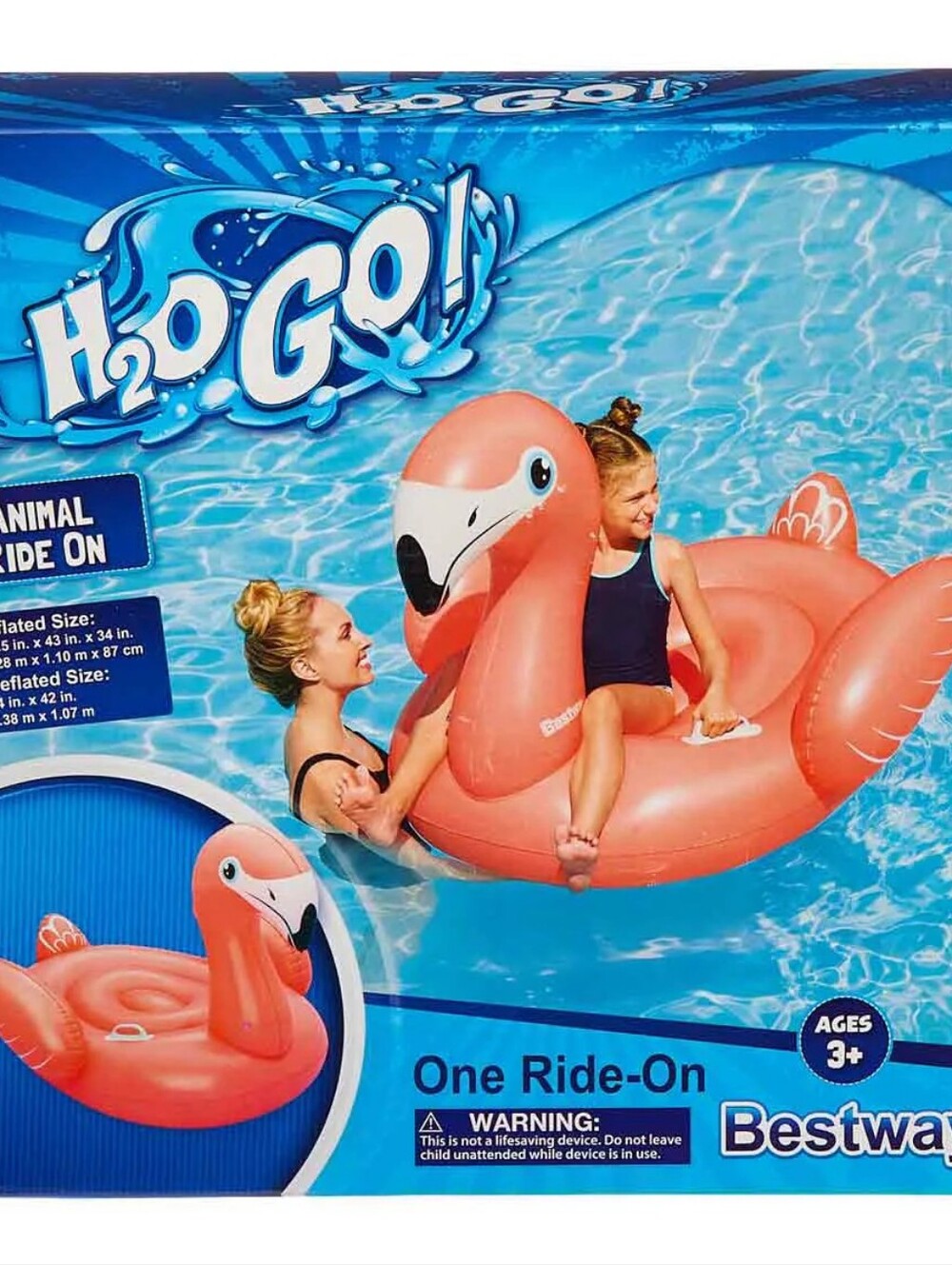 Pink Flamingo Pool Float - NEW in Box - Picture 4 of 9